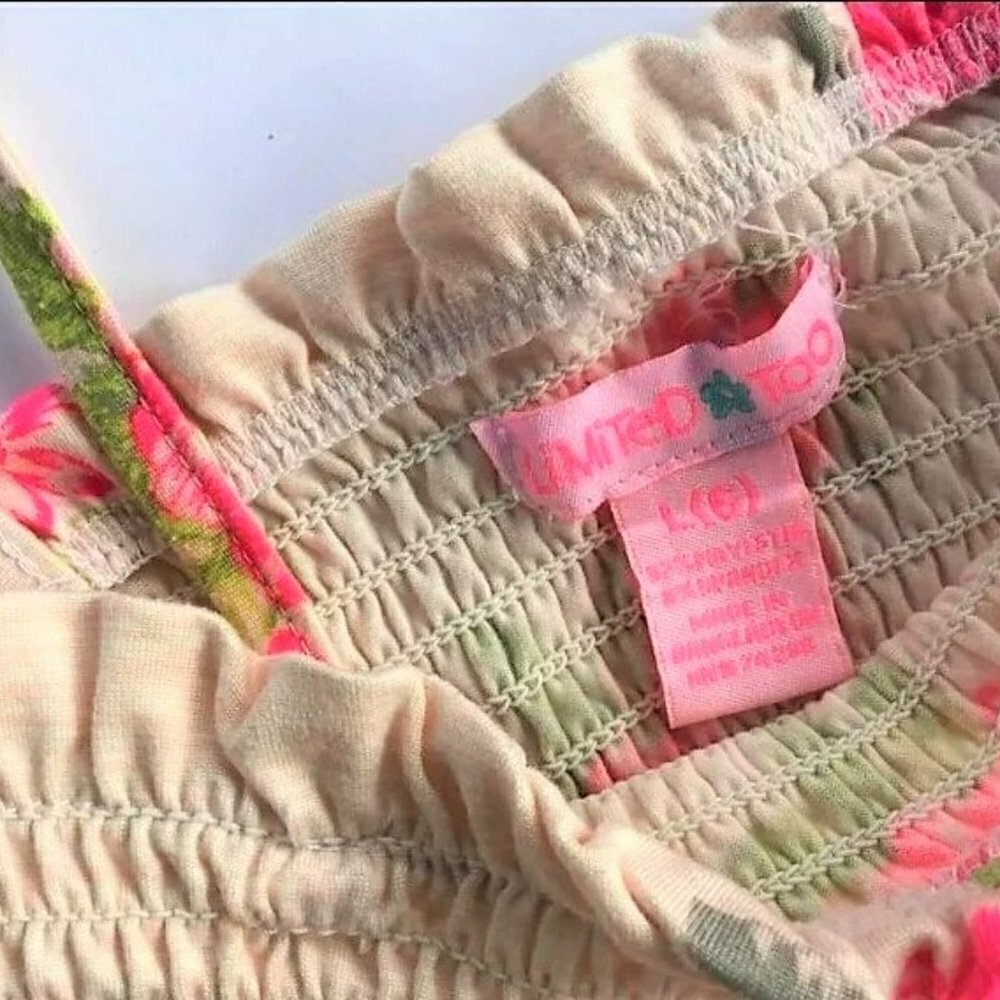 LIMITED TOO FLORAL ROSE ROMPER - Picture 8 of 8